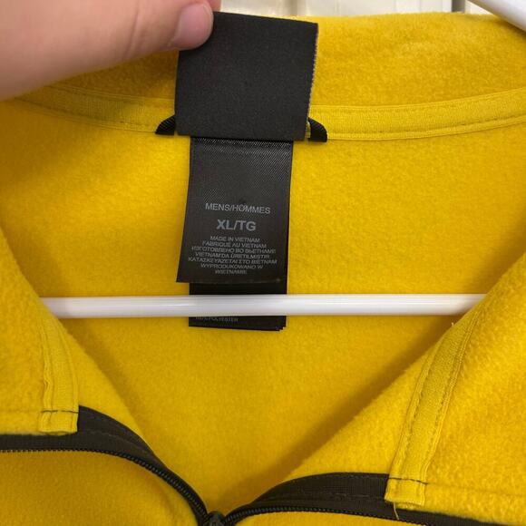The North Face Yellow Fleece Quarter Zip Pullover – Size Extra Large XL - Picture 3 of 6